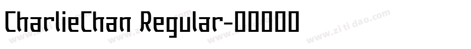 CharlieChan Regular字体转换